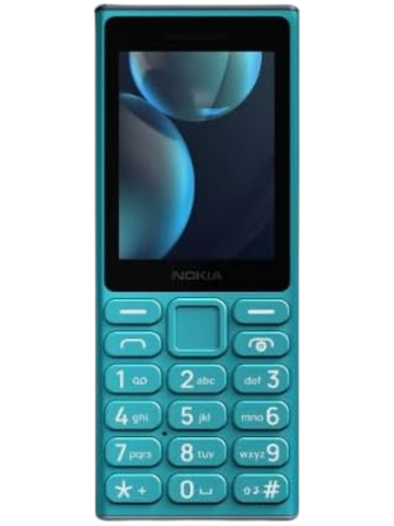Nokia 108 4G Cyan front view with vibrant color and display in UAE