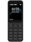 Nokia 125 Black 4G Keypad Phone – Front View