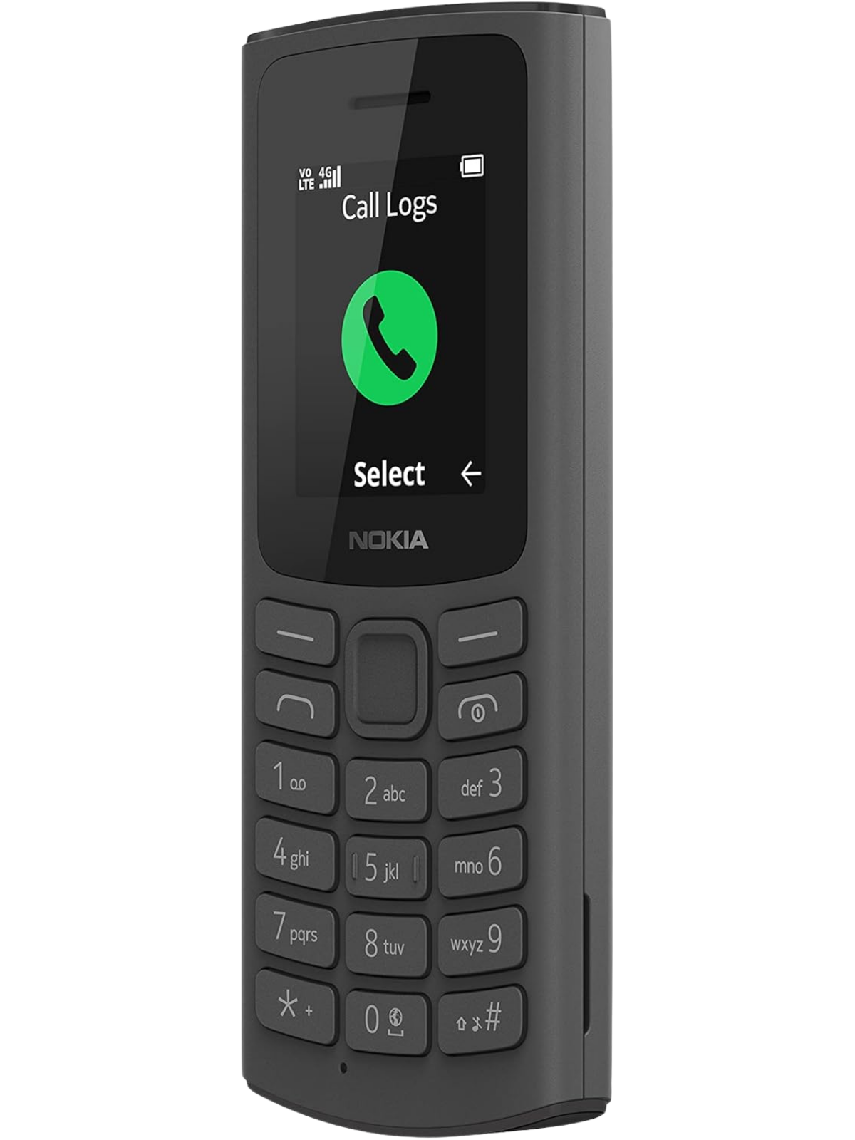 Nokia 105 (2023) Black – Affordable feature phone with long battery life and durable design.
