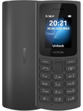 Nokia 105 (2023) Black – Affordable feature phone with long battery life and durable design.