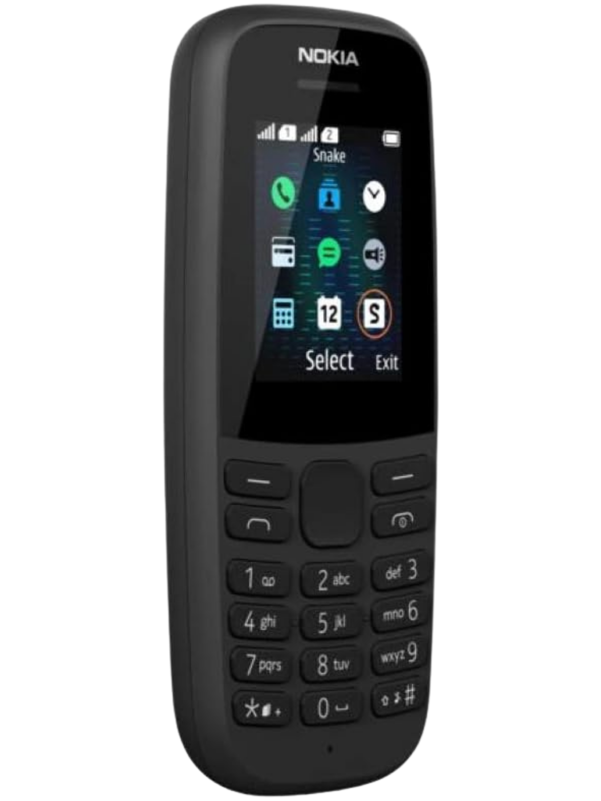 Nokia 105 4th Edition side view highlighting slim profile and portability in UAE