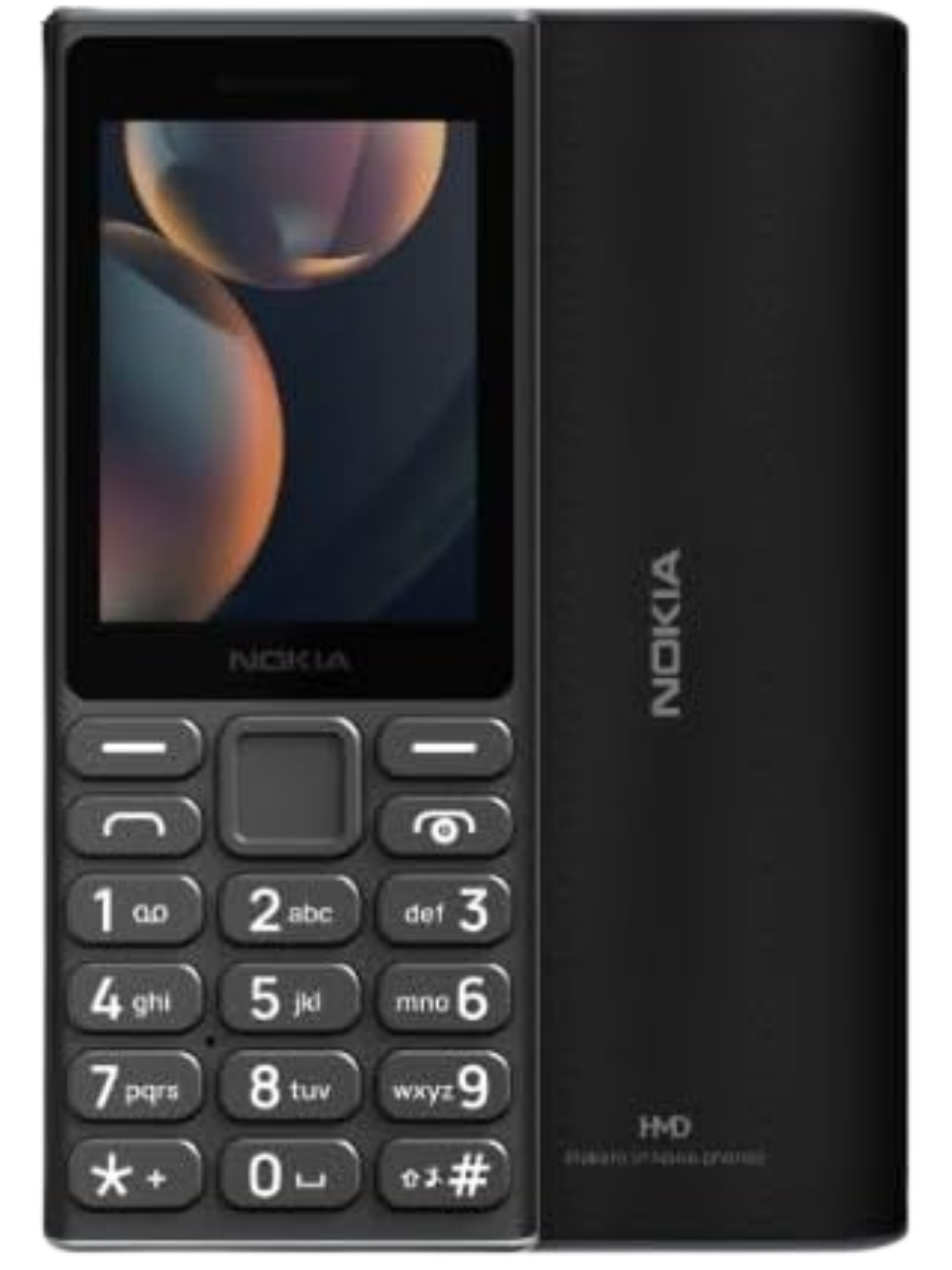 Nokia 108 4G Black front view showcasing modern design and display in UAE