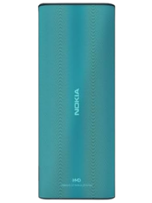 Nokia 108 4G Cyan back view highlighting sleek design and build in UA