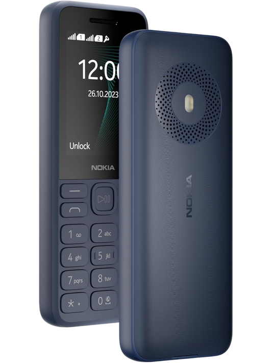 Nokia phone with a blue case