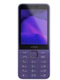 Nokia 235 purple – Front view showing the sleek design and 2.8-inch color display of the feature phone.