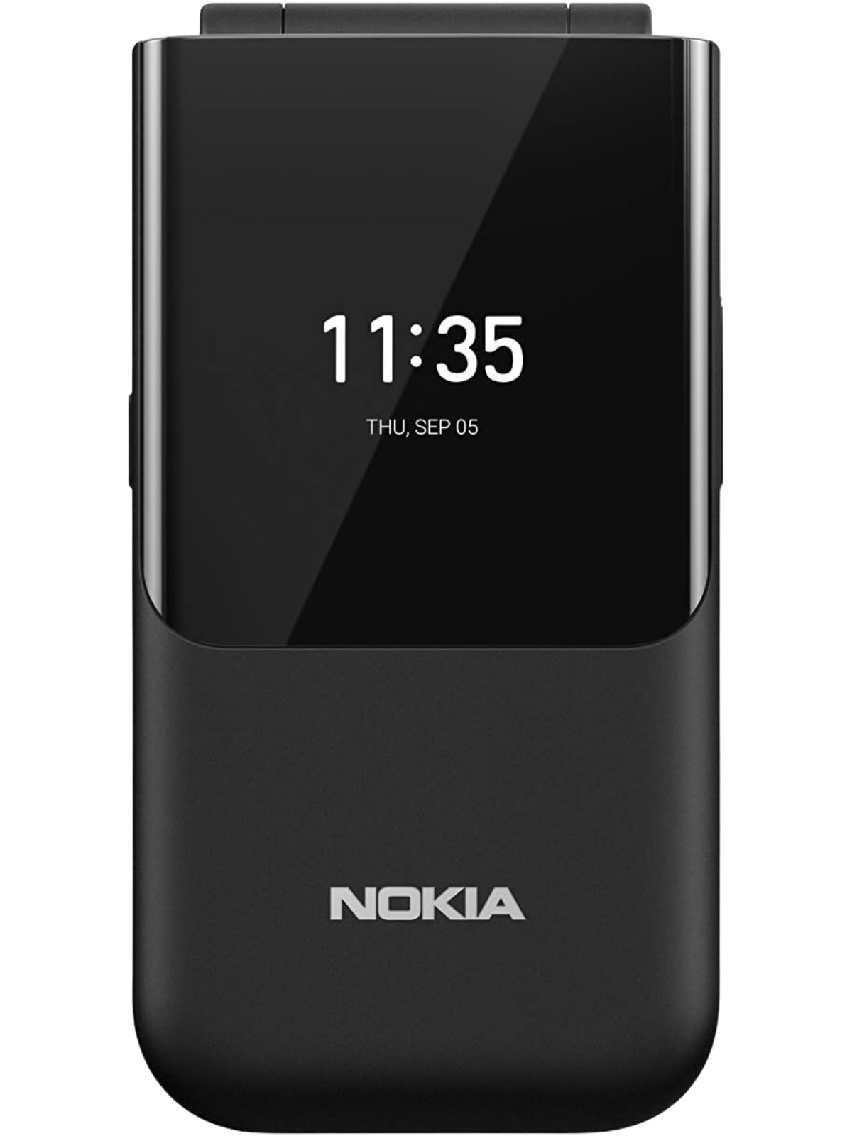  Nokia 2720 Flip Black Phone – Front View