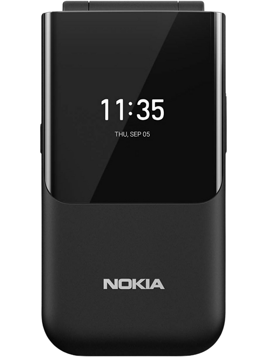  Nokia 2720 Flip Black Phone – Front View