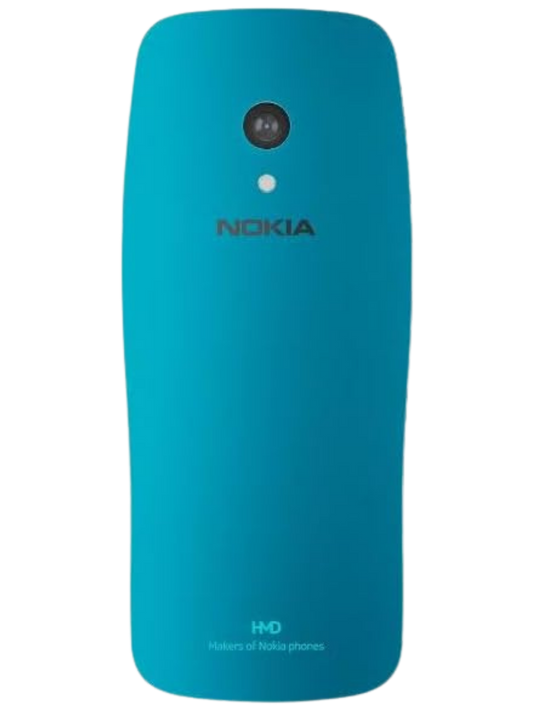 Nokia 3210 4G Scuba Blue back view showcasing sleek design and durable finish in UAE