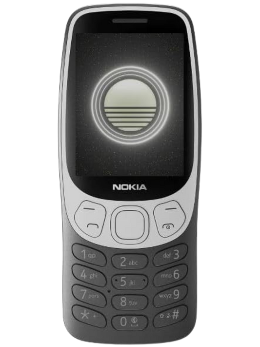 Nokia 3210 Black front view showcasing classic design and modern features in UAE