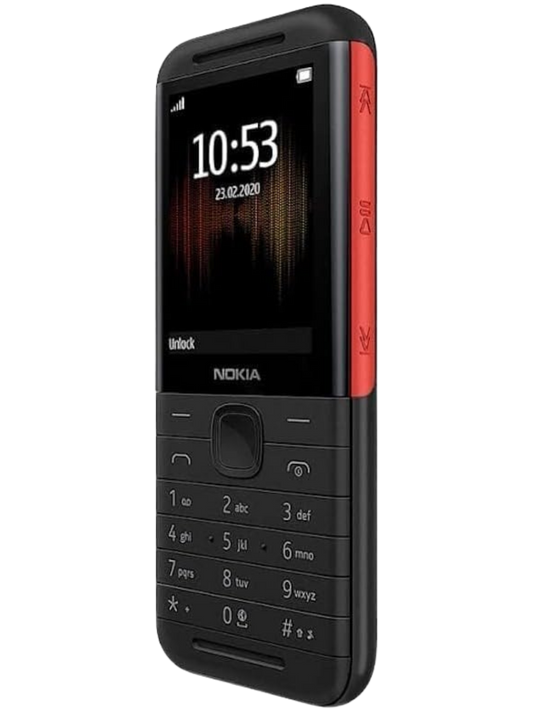 Nokia 5310 Music Feature Phone side view highlighting slim profile and music features in UAE