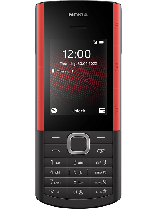 Nokia 5710 Xpress black front view with clear display and sleek design available in UAE